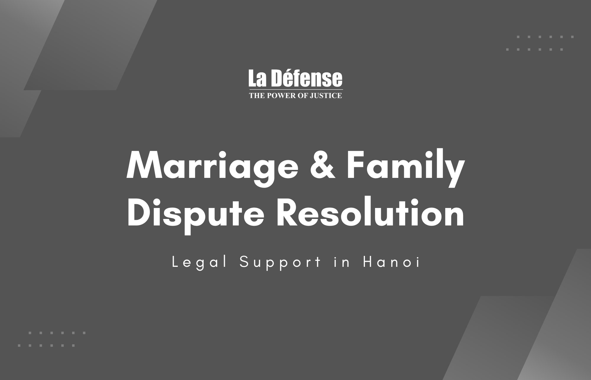 Marriage & Family Dispute Resolution