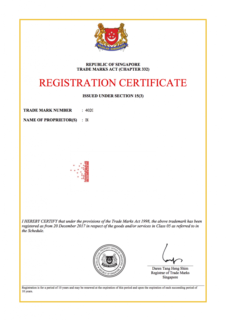 Singapore Certificate Tmcer